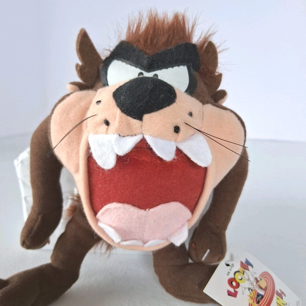 Vintage TAZ Stuffed Plush 1971 & 1995 Mighty & Mini Tasmanian Devil Looney Tunes - Picture 13 of 16